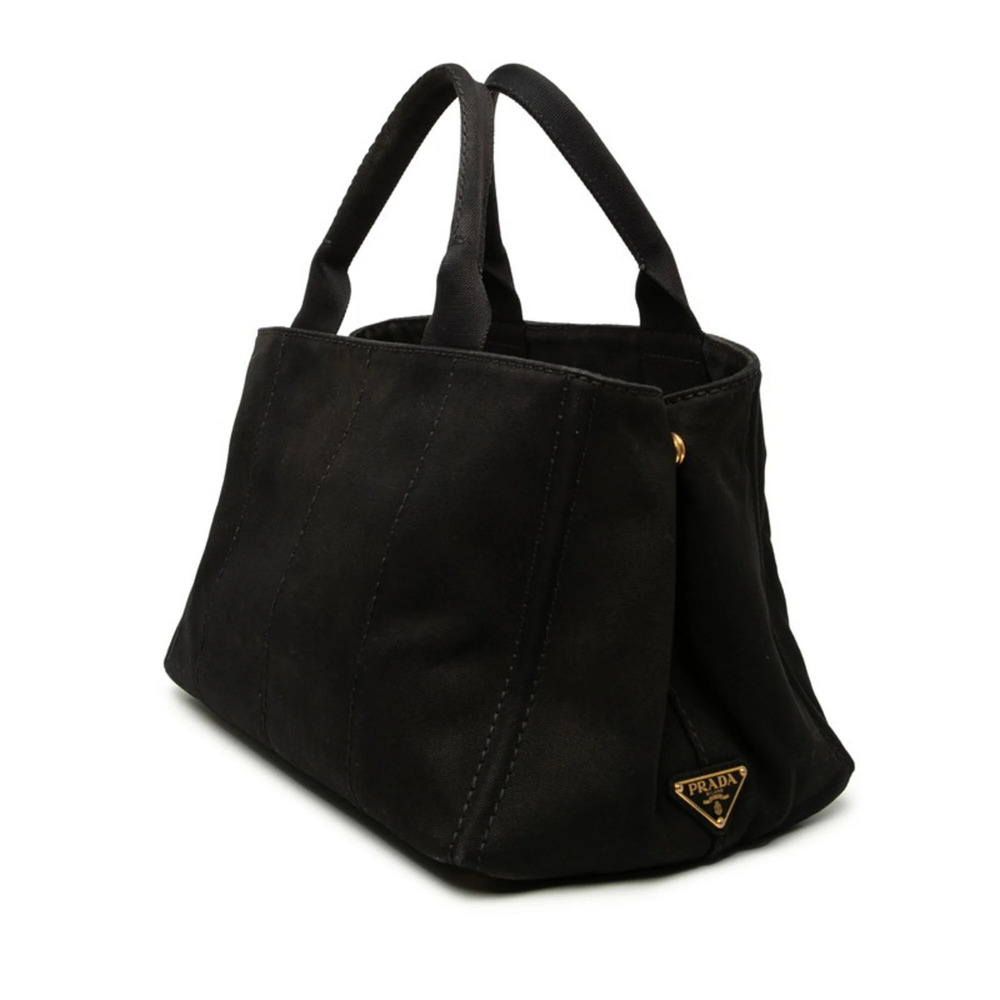 PRADA Black Canvas Shoulder Bag - Picture 2 of 6